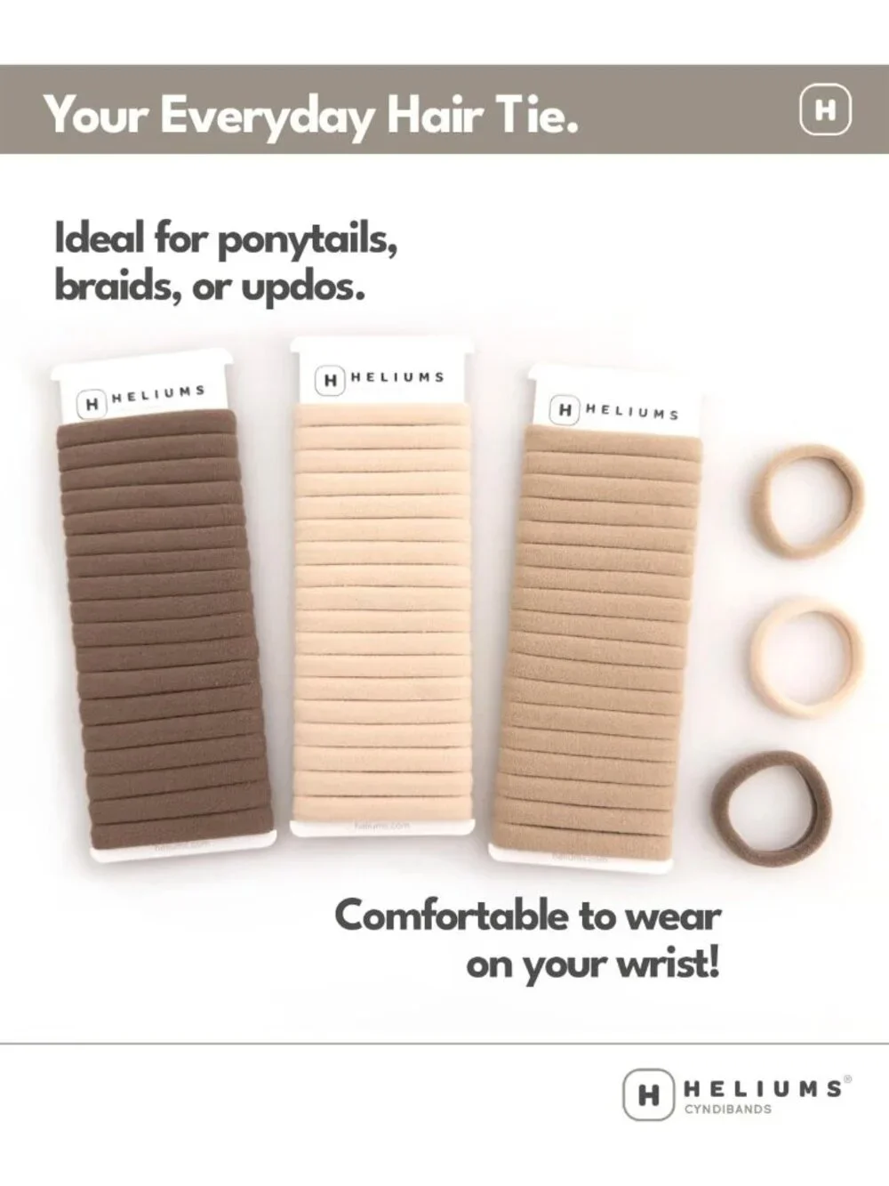 Soft Seamless Hair Ties - No Damage Stretchy Ponytail Holders for All Hair